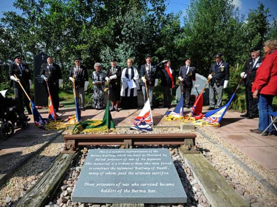 VJ Day commemoration ceremony at the Fylde Arboretum in Bispham