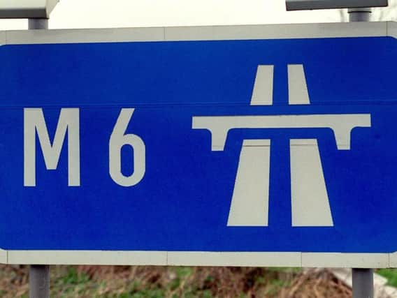 The M6 was shut southbound between junctions 41 and 40 in Cumbria