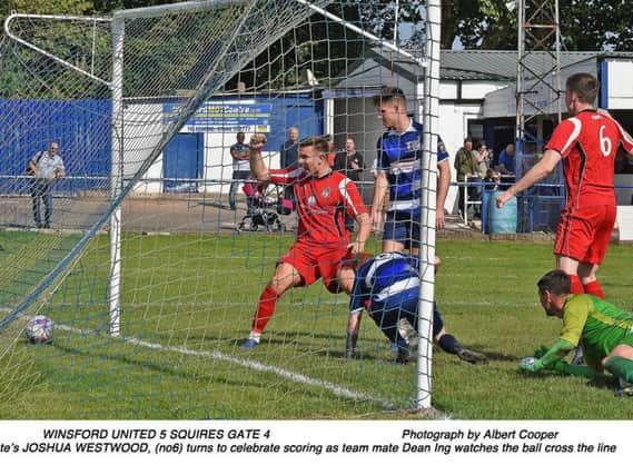 Dean Ing was on target for Squires Gate   Picture: ALBERT COOPER