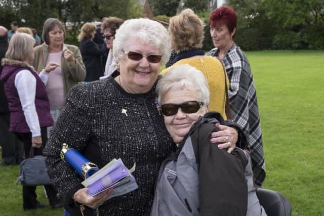 Freckleton Air Disaster survivors Ruby Currell and Jean Rawcliffe at reopening of Freckleton Memorial Park