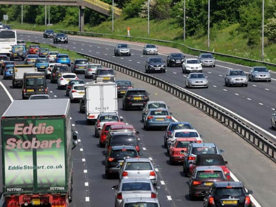 The M6 is busy with Bank Holiday daytrippers