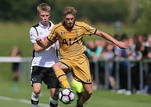 Blackpool have been linked with Derby County youngster Calum MacDonald (left)           Picture: Getty Images