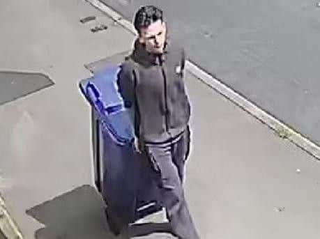 A still from CCTV which police say shows a suspect in their investigation.