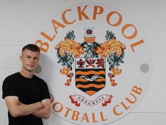 Calum Macdonald is yet to play in the EFL but relishes regular football with the Seasiders   Picture: BLACKPOOL FC