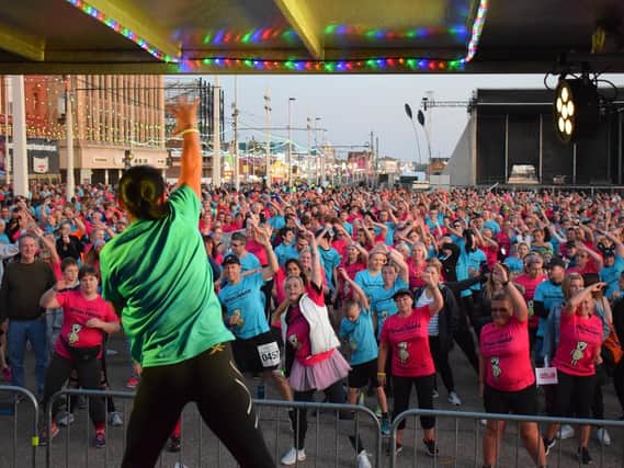 Thousands of runners shape up for the Night Run for Brian House Children's Hospice on Blackpool Promenade