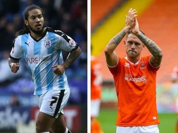 Scannell, left, has made the move to Blackpool from Bradford while Pritchard has gone in the other direction