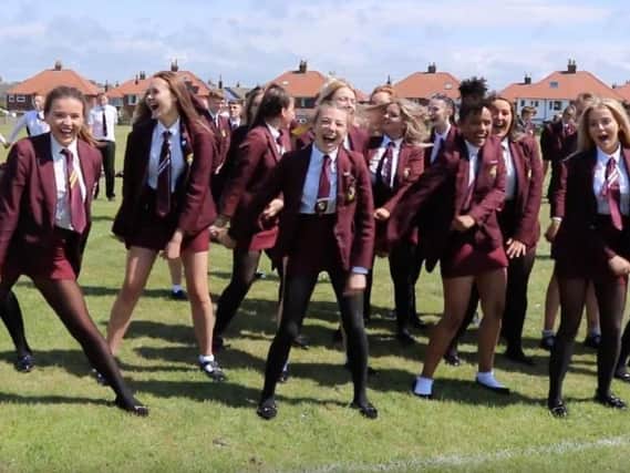 Pupils at Montgomery Academy in Bispham set a new world record for the number of people doing the floss dance at once