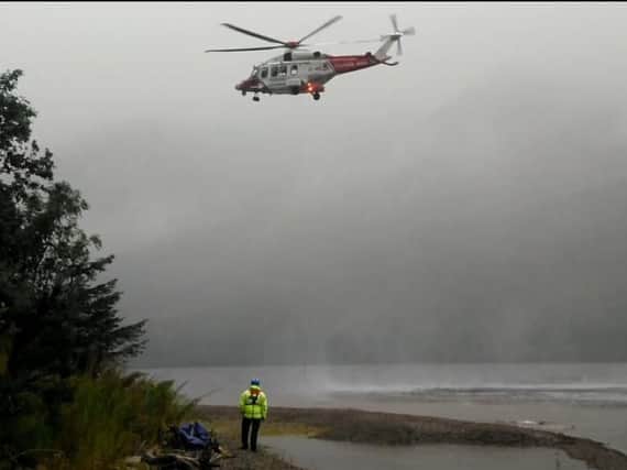 Fort William Coastguard team assisted Inverness Coastguard Helicopter, Police Scotland and the Scottish Ambulance Service on Monday.