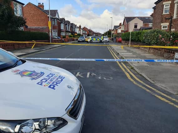 A section of Gorse Road remained taped off this morning