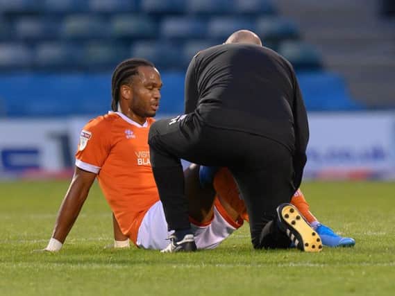 Delfouneso injured his hamstring in the draw at Gillingham last month