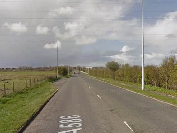 The car was found on fire in Garstang Road West (Image: Google Maps)