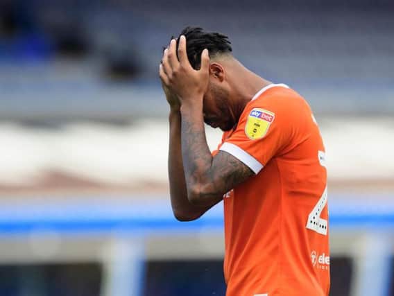 Blackpool's players were left crestfallen at the final whistle