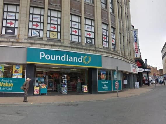 Poundland just off Adelaide Street West.