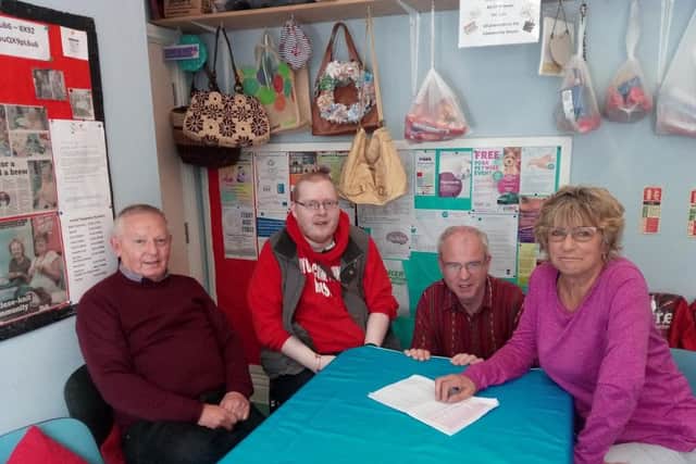 From left, Pete Mercer, Peter Higginbottom, Coun Martin Mitchell and trustee Pat Trow.