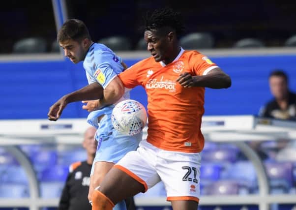 Blackpool suffered their first defeat of the season at Coventry City last weekend
