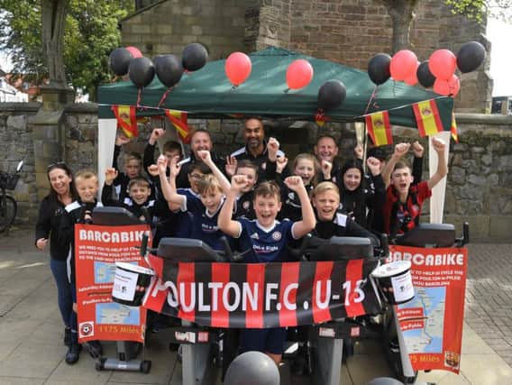 The Poulton Under-13 players are up for the 'Barcabike' challenge to help fund their dream trip to Spain