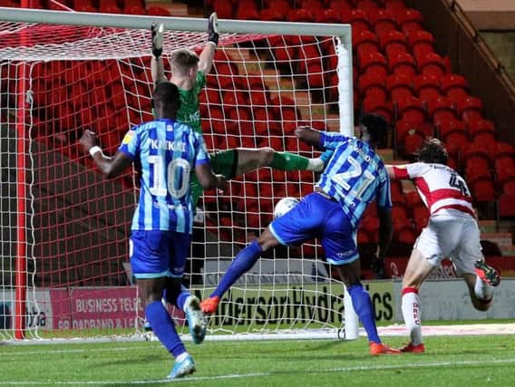 Blackpool's resilience in defence was rewarded with this late winner at Doncaster