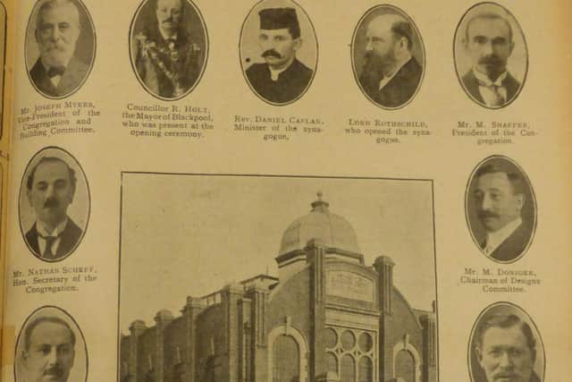 An extract from Jewish World celebrating Blackpool's new synagogue