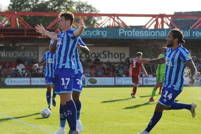 Matty Virtue celebrates his late equaliser