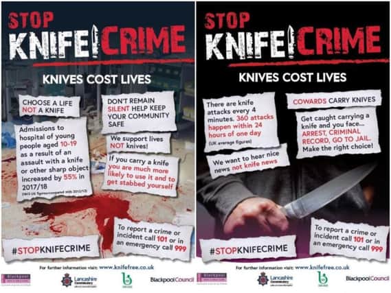Young people at the club worked with police and the council to create slogans for a new anti-knife crime campaign.