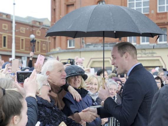 This photo of Prince William in Blackpool, taken by Gazette photographer Dan Martino, is up for a national award