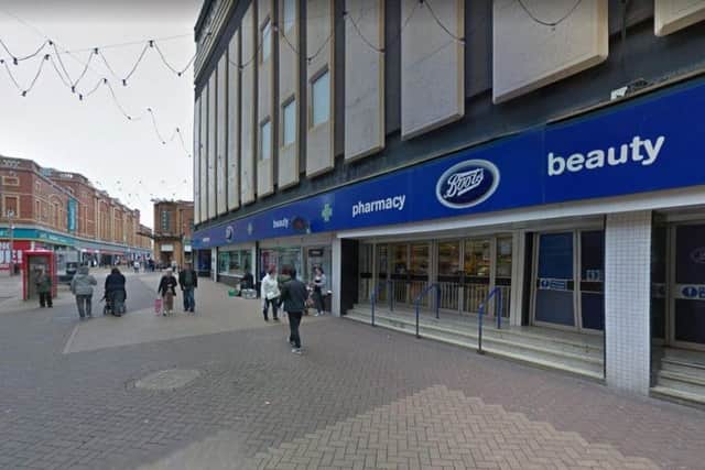 An alleged attack on a homeless person outside the Boots store in Bank Hey Street, Blackpool has been widely shared on social media