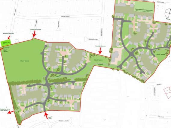 A plan of the proposed development