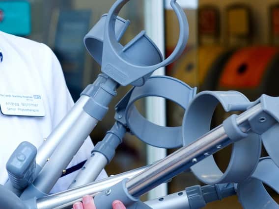 Crutches can be returned to Blackpool hospital