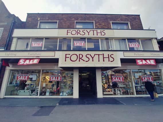 Forsyths' Cleveleys branch is up for sale, but Lytham store will continue as normal.