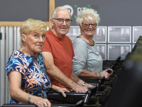 Joyce Stubbs, Gary Stubbs and Barbara Terry prove you are never too old to keep fit and enjoy life.