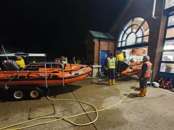 RNLI volunteers in Blackpool were called out at 4am this morning (October 16) to rescue a person spotted in the sea near North Pier