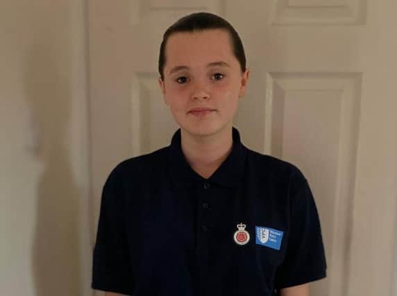 Mya Worden is a police cadet and gives up all of her spare time to volunteer.