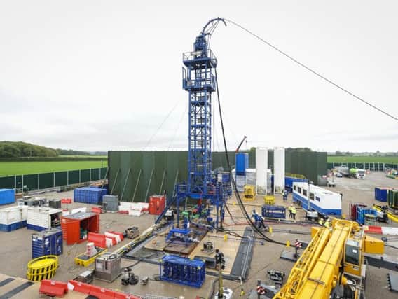 The fracking equipment that was at the Little Plumpton site