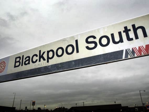 A dispersal order is in place at Blackpool South station