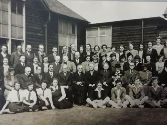 Teaching staff, senior pupils and governors from wartime years at Fleetwood Grammar School. The Headmaster Albert Brier and Senior Teacher Miss Lumsden along with many long serving staff are pictured. Photos courtesy of Gill Harding