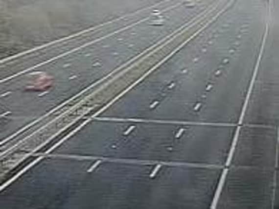 An empty northbound M6 on the right of the photo due to the closure (Image: Highways England)
