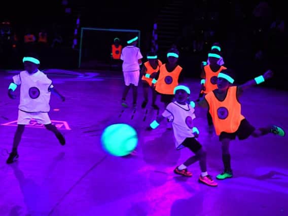 The Fit2Glow finals saw football played at Blackpool Tower for the first time