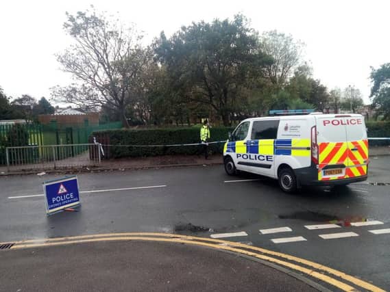 The road was closed off following the murder