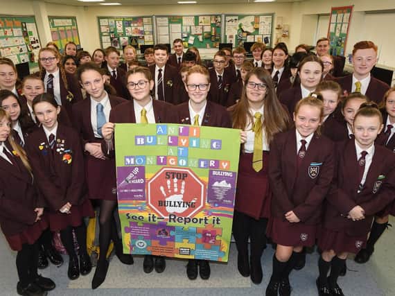 Pupils at Montgomery Academy in Bispham have been awarded a bronze charter mark for anti-bullying after taking part in HeadStart's #BlackpoolBeatingBullying campaign.