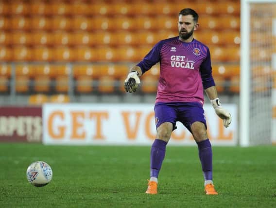 Mark Howard made his first Blackpool appearance since March against Wolves U21 on Tuesday