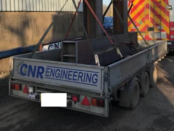 Police are appealing for information after this trailer was stolen from a property in Out Rawcliffe