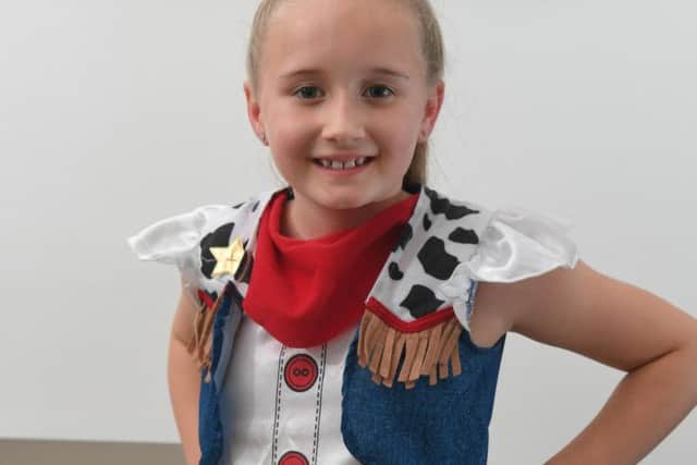 Evie joined the Pauline Quirke Academy in December 2018, and made her West End debut in June in "Trouble's A-brewin."