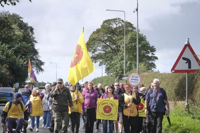 Community support for the fracking protest