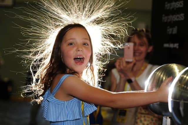More needs to be done to encourage girls to consider careers in science and engineering. Here Frida Hargreaves finds out about static electricity at the Lancashire Science Festival at UCLan