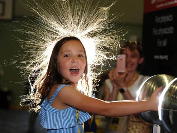 More needs to be done to encourage girls to consider careers in science and engineering. Here Frida Hargreaves finds out about static electricity at the Lancashire Science Festival at UCLan