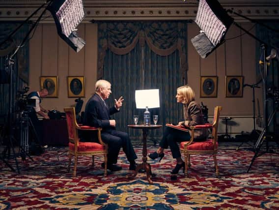 Undated BBC handout photo showing the Duke of York , speaking for the first time about his links to Jeffrey Epstein in an interview with BBC Newsnight's Emily Maitlis, which will be broadcast by the BBC tonight. Picture :Mark Harrington/BBC/PA Wire