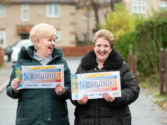 Blackpool Peoples Lottery winners Sandra Davidson and Lesley Guile
