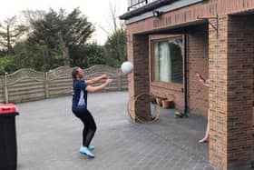 Online training is helping Wyre Netball Club girls to keep in practice at home