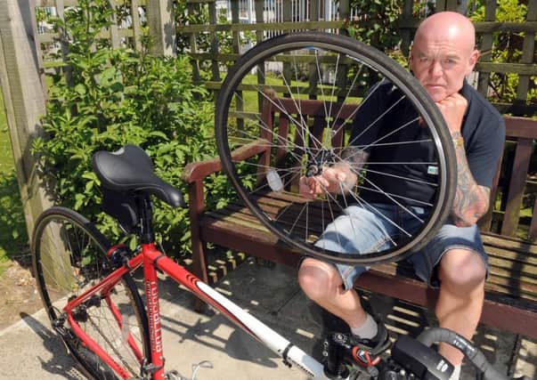 Graham Vickers was told he couldnt get on the bus with his punctured bicycle.