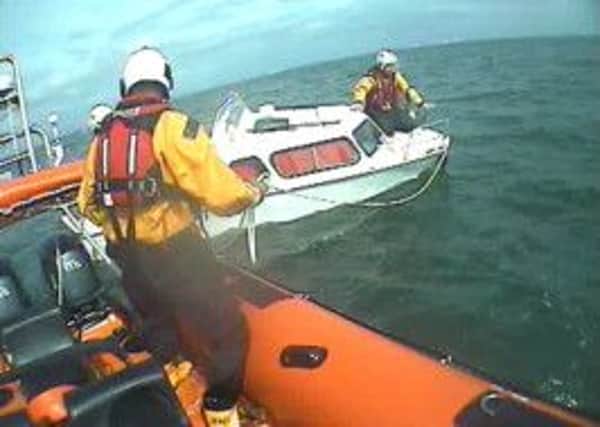 Blackpool RNLI volunteers found the stranded vessel off the coast of Rossall. Below: Paul Parton.